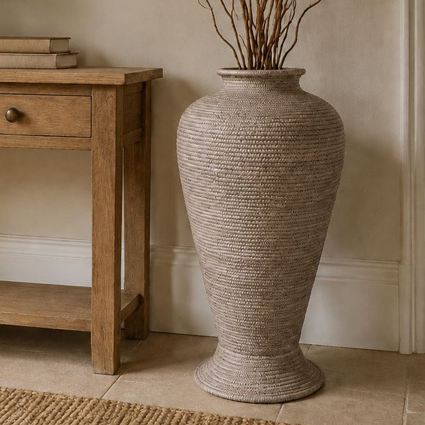 Wickham Rattan Large Floor Standing Vase