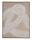 Neutral Lunora Line framed canvas print, modern wall art by Hill Interiors featuring abstract design on a neutral background.