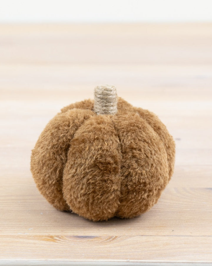 Brown Faux Fur Pumpkin