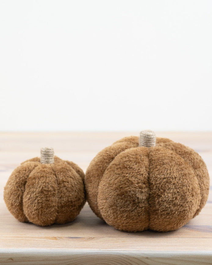 Brown Faux Fur Pumpkin