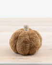 Brown Faux Fur Pumpkin