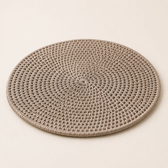 Wickham Rattan Round Placemats - Set of Two