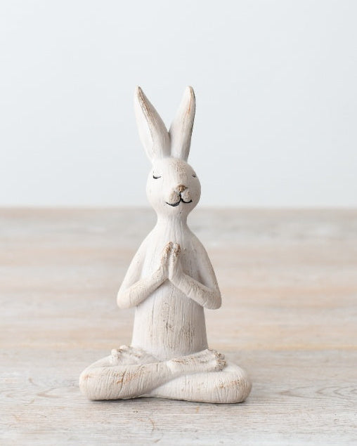 White Ceramic Sitting Bunny Rabbit