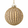 Gold Glass Glitter Bauble