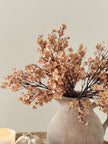 Artificial Peach And Brown Gypsophelia Stem