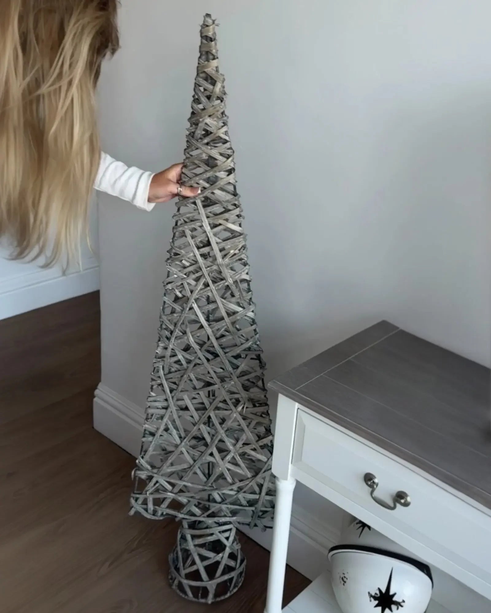 Rattan Tall Christmas Tree - Lulu Loves Home Lulu Loves Home 