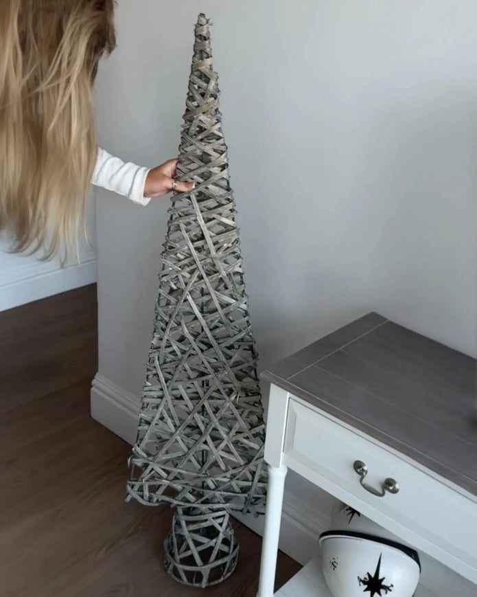 Rattan Tall Christmas Tree - Lulu Loves Home Lulu Loves Home 