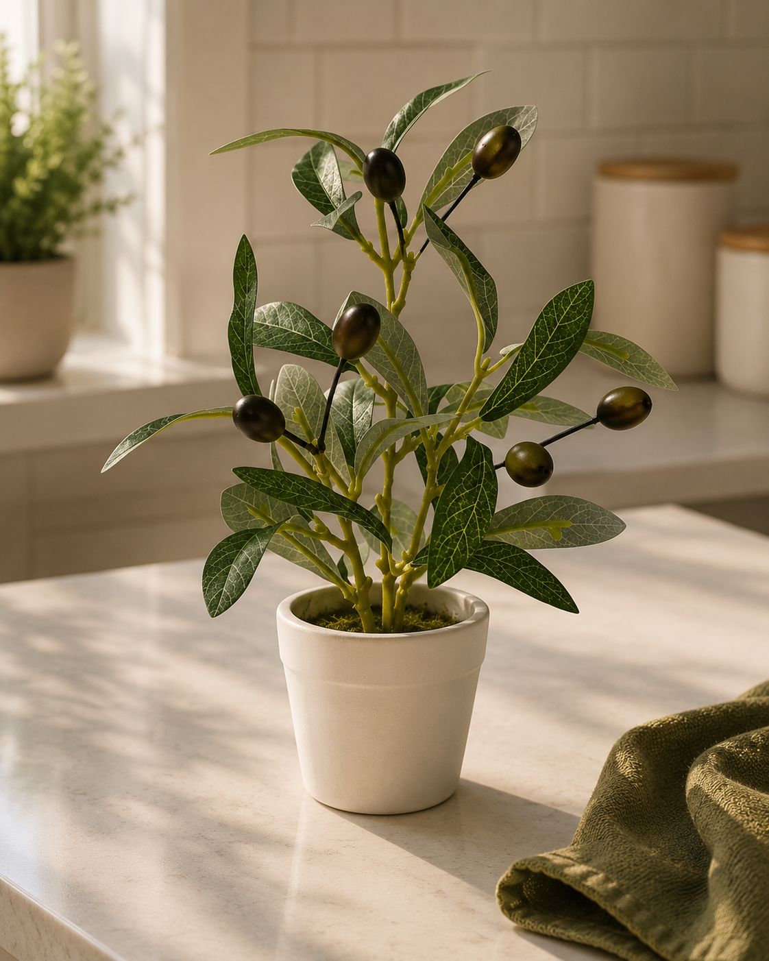 Mini Potted Olive Tree