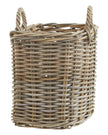 Rattan Kubu luxury square storage baskets by Hill Interiors, stylish home decor for organization and decor.