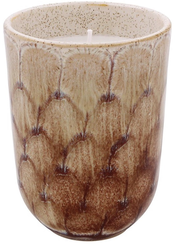 Brown Tortoise Shell Wax Candle