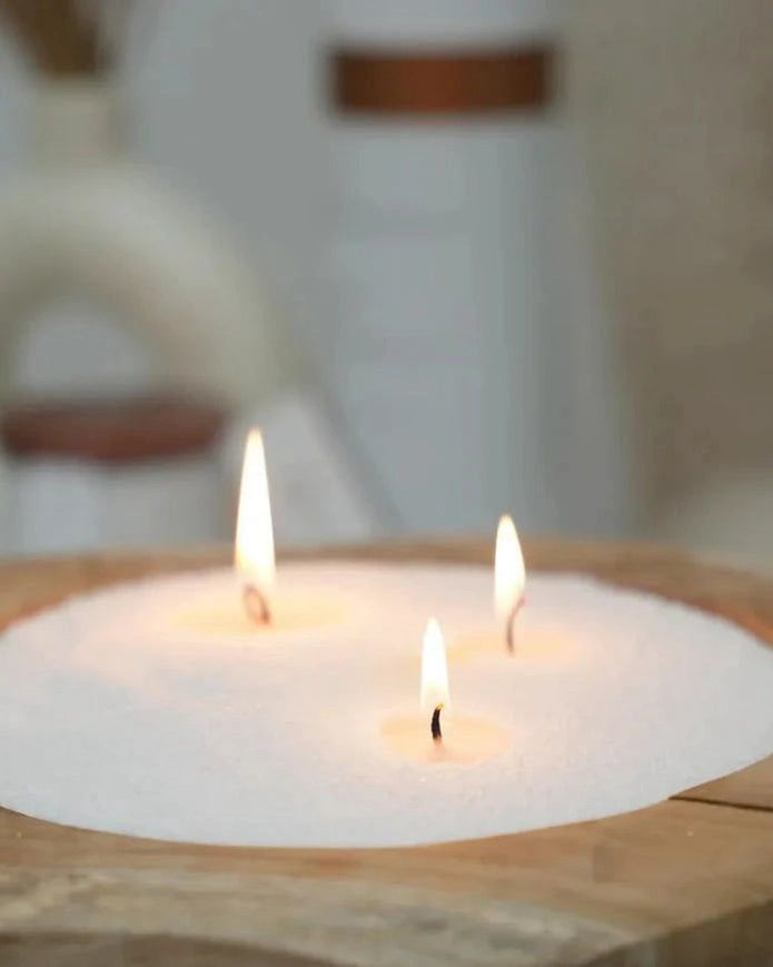 White Scented Candle Sand Kit – Midnight