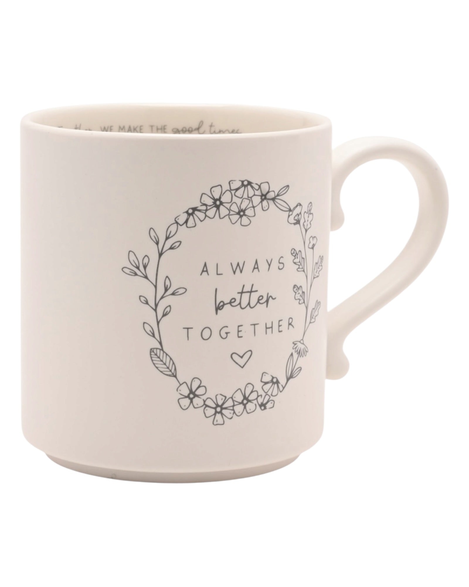 Beige Moments Mug - Always Better Together - Neutral Ceramic Coffee Cup