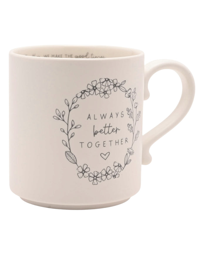 Beige Moments Mug - Always Better Together - Neutral Ceramic Coffee Cup