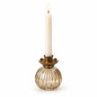 Round Glass Bud Vase - Beige