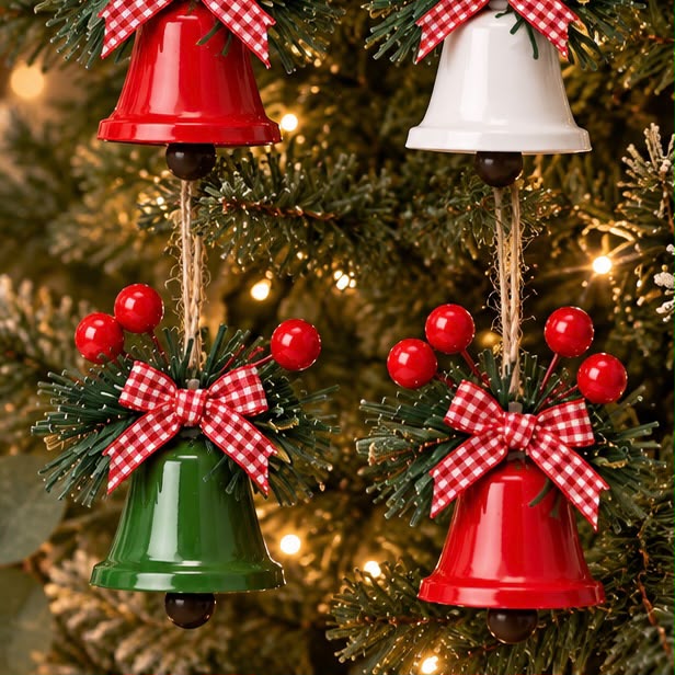 Mini Metal Classic Bell With Bow