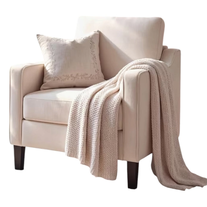 Cream Small Upholstered Tub Arm Chair
