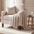 Cream Small Upholstered Tub Arm Chair