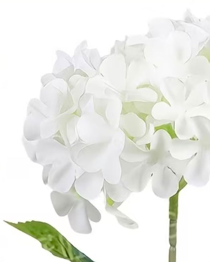 Artificial Tall Soft White Hydrangea Stem