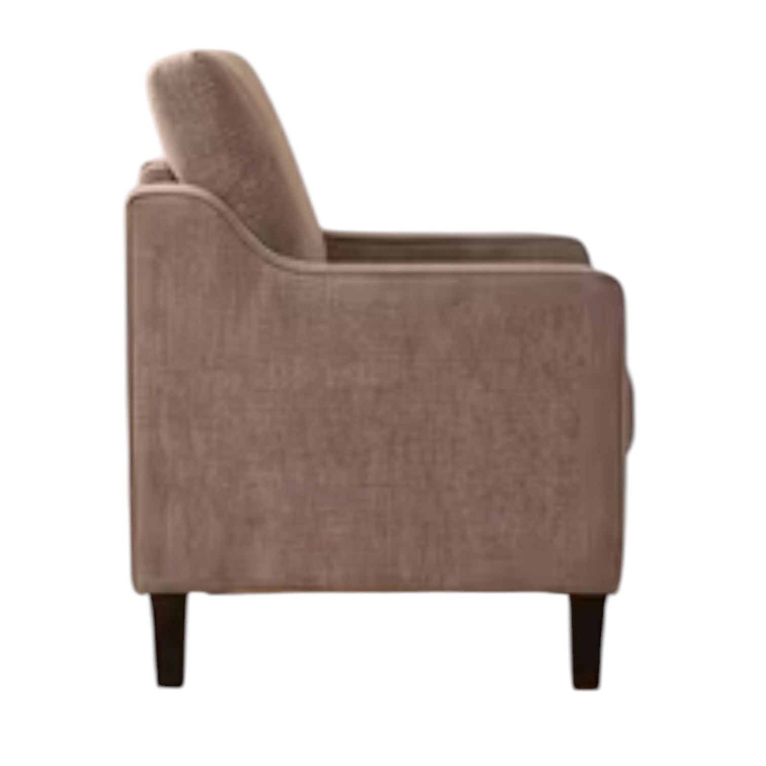 Light Brown Small Upholstered Tub Arm Chair