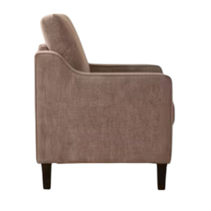 Light Brown Small Upholstered Tub Arm Chair