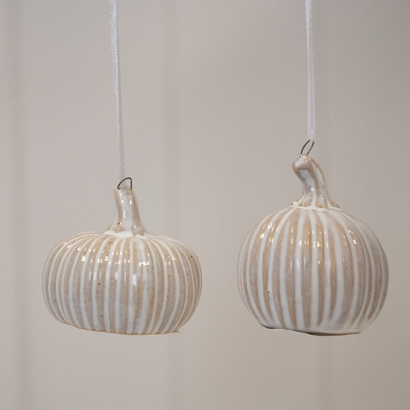 Hanging Ceramic Natural Pumpkin