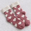 Cosy Cuff Socks - Pink Heart