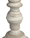 Leptis Magna wooden lamp by Hill Interiors featuring a rustic lighting design with natural wood finish and decorative craftsmanship.