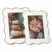 Metal Gold Edge Pumpkin Photo Frame