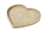 Wickham Rattan Heart Tray - Medium