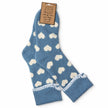 Blue Heart Cuff Cosy Sock