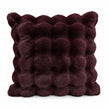 Burgundy Luxury Faux Fur Cushion