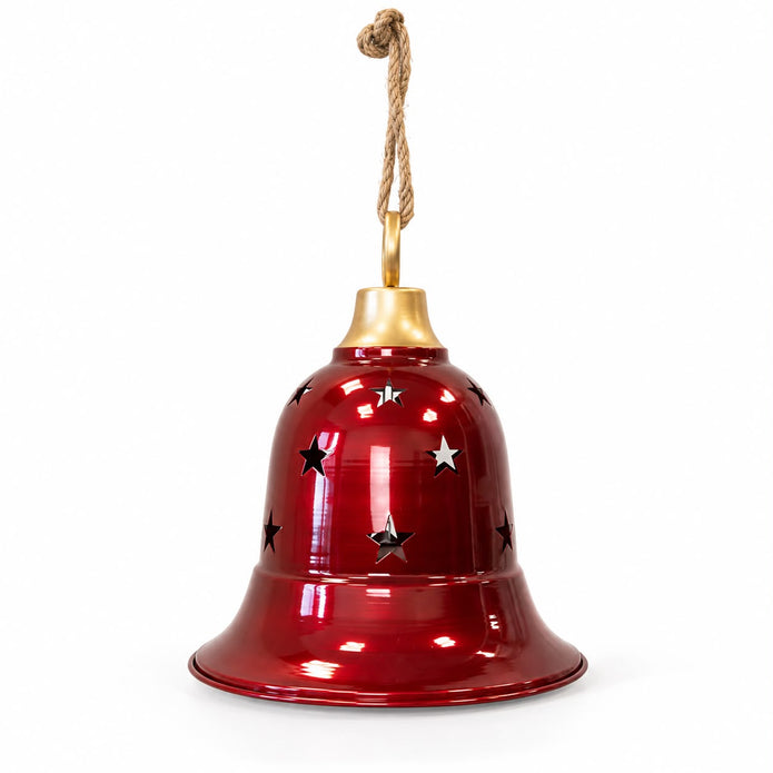 Burgundy Large Metal Bell