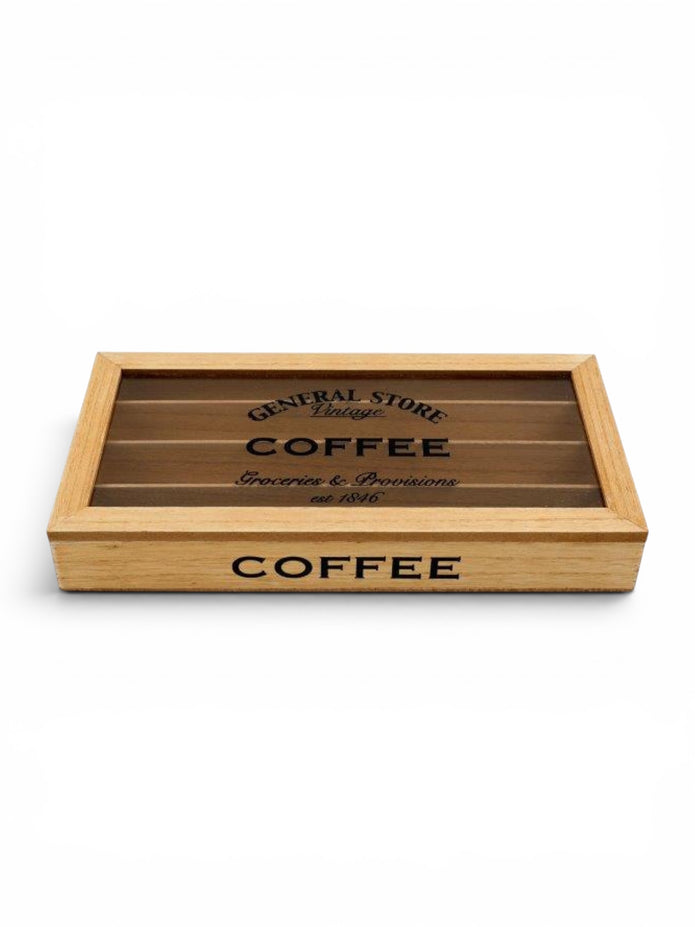 Nespresso Coffee Pod Wooden Storage Box