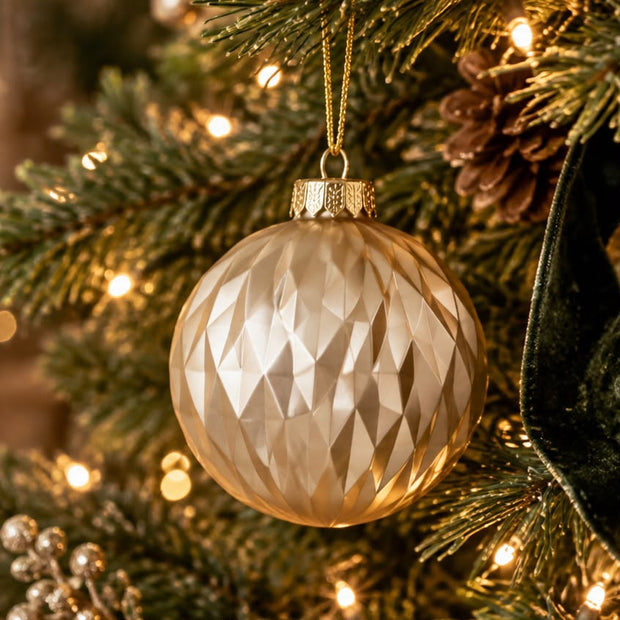 Shatterproof Acrylic Gold Bauble