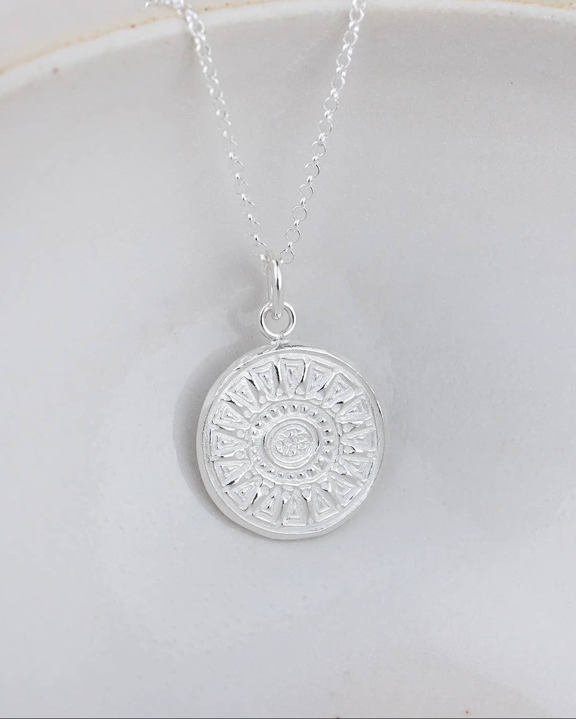 Sterling Silver Talisman Pendant Necklace