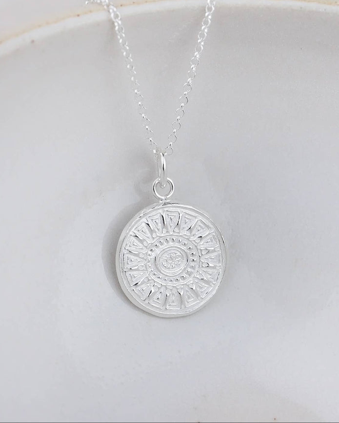 Sterling Silver Talisman Pendant Necklace