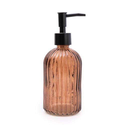 Amber Glass Soap Dispenser - Lulu Loves Home - Body & Bath