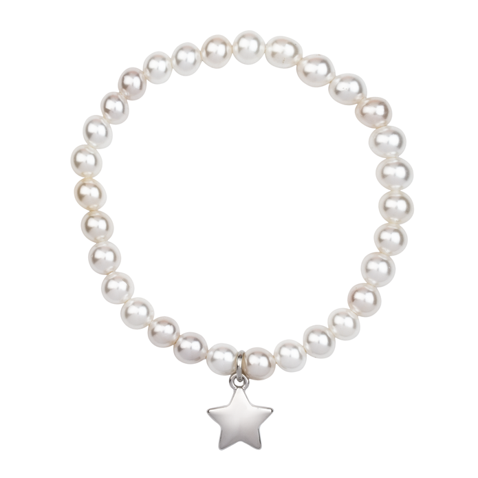 Audrey Mother of Pearl Elasticated Bracelet