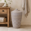 Wickham Rattan Laundry Basket With Sloping Lid