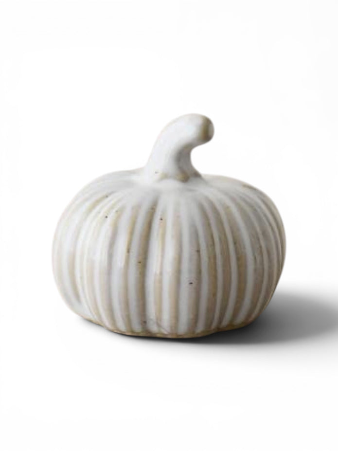 Reactive Glazed Pumpkin Ornament