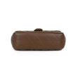 Quilted Chain Shoulder Bag with Flap Closure