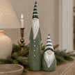 Sage Green And White Ceramic Gonk