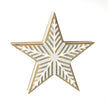 Wooden Christmas star with LED lights, chevron design, from Heaven Sends, illuminated decorative holiday ornament.