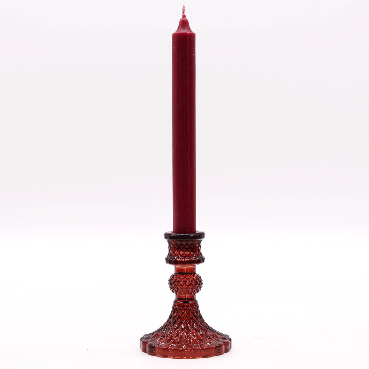 Burgundy Vintage Candle Holder