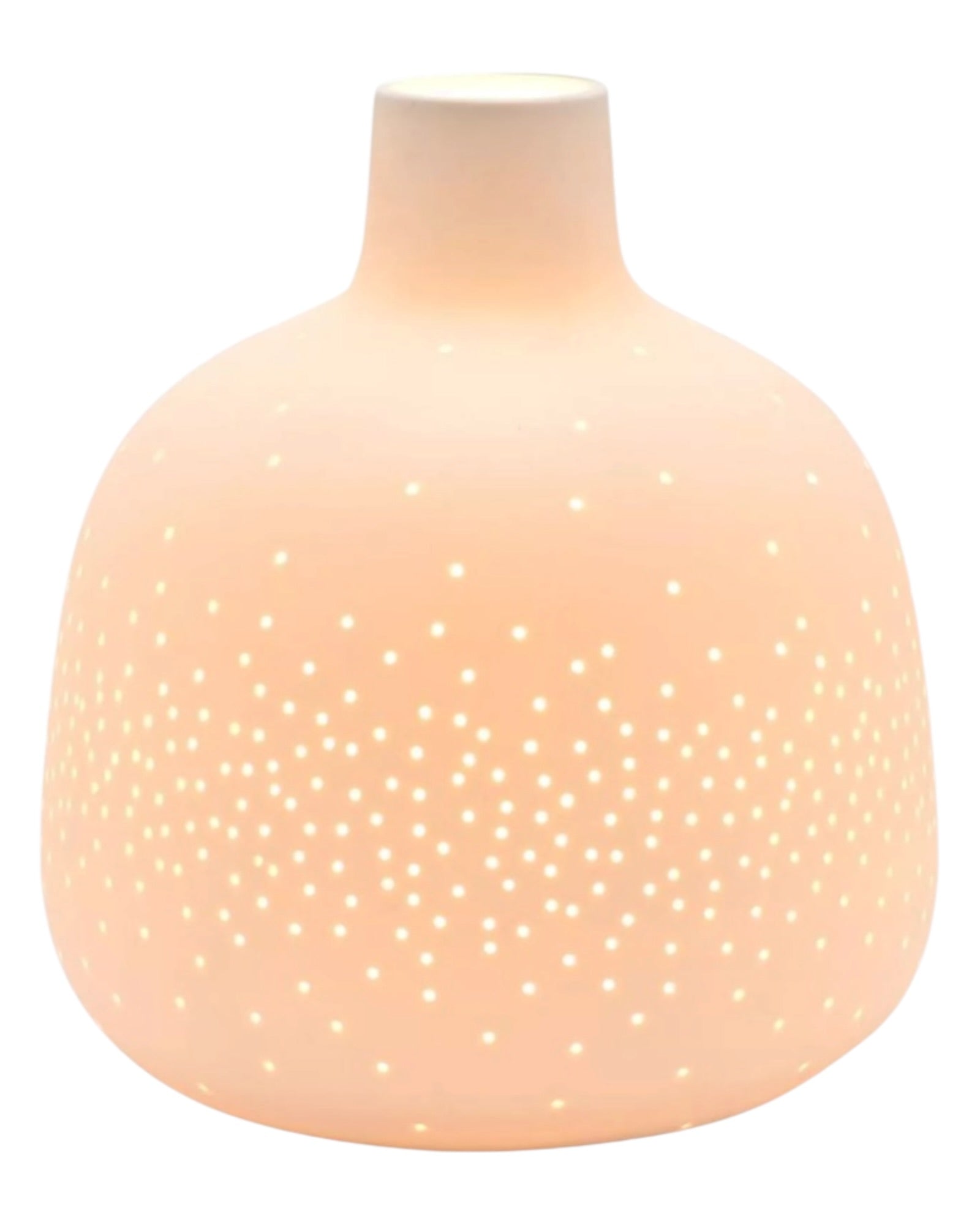 White Ceramic Loire Bottle LED Table Lamp