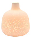 White Ceramic Loire Bottle LED Table Lamp