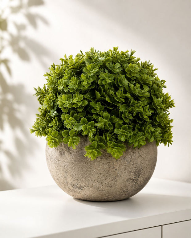 Artificial Potted Small Dark Green Hebe Plant