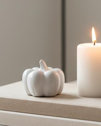 White Ceramic Pumpkin