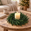 Artificial Luxury Green Norfolk Candle Ring