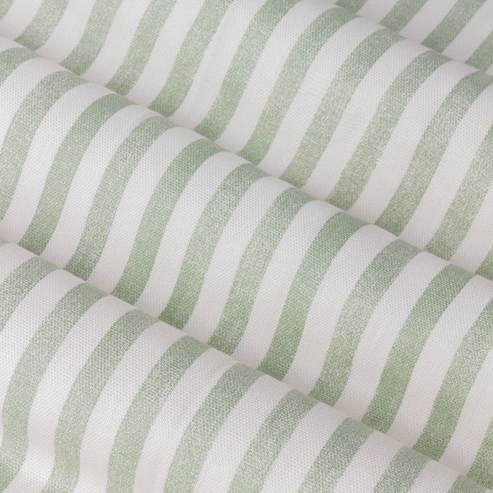 Yard Sage Green Striped Blackout Eyelet Curtains